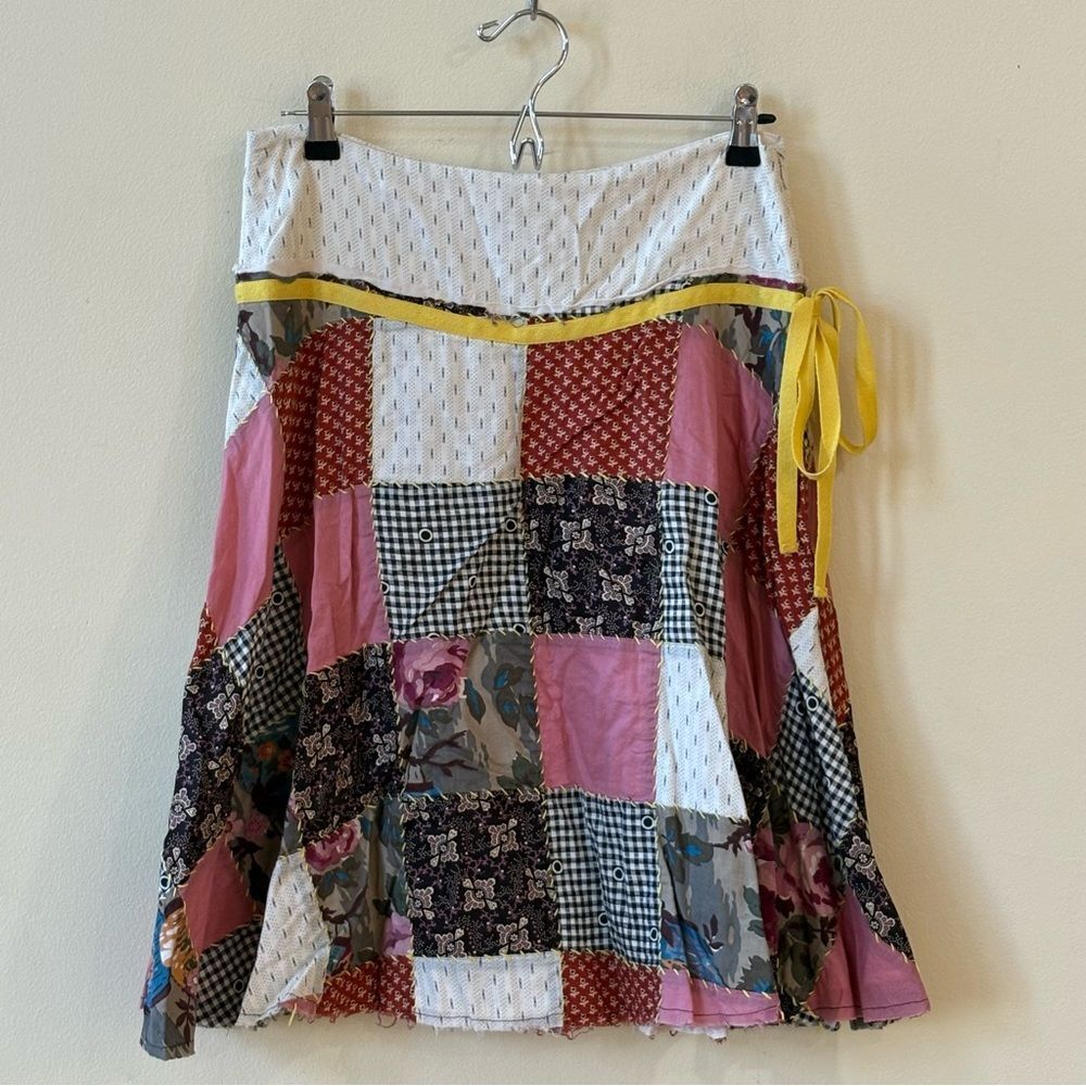 Vintage Free People Patchwork Skirt